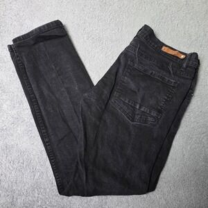 Evolution In Design Mens 36 Slim Distressed Jeans Black Ripped Denim Streetwear